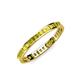 4 - Rebica 2.00 mm Princess Cut Yellow Diamond Eternity Band 