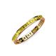 4 - Rebica 2.00 mm Princess Cut Yellow Diamond Eternity Band 