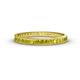 1 - Rebica 2.00 mm Princess Cut Yellow Diamond Eternity Band 