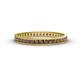 1 - Rebica 2.00 mm Princess Cut Smoky Quartz Eternity Band 