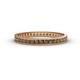 1 - Rebica 2.00 mm Princess Cut Smoky Quartz Eternity Band 