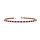 1 - Leslie 2.70 mm Ruby and Diamond Eternity Tennis Bracelet 