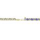 2 - Leslie 2.70 mm Tanzanite and Lab Grown Diamond Eternity Tennis Bracelet 