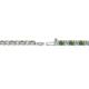 2 - Leslie 2.70 mm Green Garnet and Lab Grown Diamond Eternity Tennis Bracelet 
