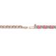 2 - Leslie 2.70 mm Pink Tourmaline and Lab Grown Diamond Eternity Tennis Bracelet 