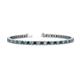 1 - Leslie 2.90 mm Blue and White Diamond Eternity Tennis Bracelet 