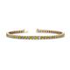 1 - Leslie 2.90 mm Yellow and White Diamond Eternity Tennis Bracelet 