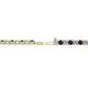 2 - Leslie 2.70 mm Blue Sapphire and Diamond Eternity Tennis Bracelet 