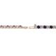 2 - Leslie 2.70 mm Blue Sapphire and Diamond Eternity Tennis Bracelet 