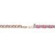 2 - Leslie 2.70 mm Pink Sapphire and Diamond Eternity Tennis Bracelet 