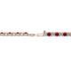 2 - Leslie 2.70 mm Ruby and Diamond Eternity Tennis Bracelet 
