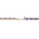 2 - Leslie 2.70 mm Tanzanite and Diamond Eternity Tennis Bracelet 