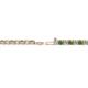 2 - Leslie 2.70 mm Green Garnet and Diamond Eternity Tennis Bracelet 
