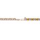 2 - Leslie 2.70 mm Citrine and Diamond Eternity Tennis Bracelet 