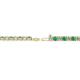 2 - Leslie 2.70 mm Emerald and Diamond Eternity Tennis Bracelet 