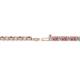 2 - Leslie 2.70 mm Rhodolite Garnet and Diamond Eternity Tennis Bracelet 