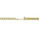 2 - Leslie 2.70 mm Yellow and White Diamond Eternity Tennis Bracelet 