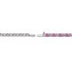3 - Leslie 2.00 mm Pink Sapphire and Diamond Eternity Tennis Bracelet 