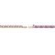 3 - Leslie 2.00 mm Pink Sapphire and Diamond Eternity Tennis Bracelet 