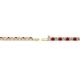 3 - Leslie 2.00 mm Ruby and Diamond Eternity Tennis Bracelet 