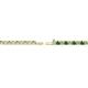 3 - Leslie 2.00 mm Green Garnet and Diamond Eternity Tennis Bracelet 