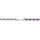 3 - Leslie 2.00 mm Amethyst and Diamond Eternity Tennis Bracelet 