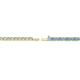 3 - Leslie 2.00 mm Blue Topaz and Diamond Eternity Tennis Bracelet 