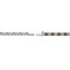 3 - Leslie 2.00 mm Smoky Quartz and Diamond Eternity Tennis Bracelet 