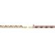 3 - Leslie 2.00 mm Rhodolite Garnet and Diamond Eternity Tennis Bracelet 