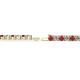 2 - Leslie 2.90 mm Ruby and Lab Grown Diamond Eternity Tennis Bracelet 