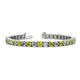 1 - Leslie 4.00 mm Yellow and White Diamond Eternity Tennis Bracelet 