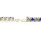 2 - Leslie 4.00 mm Tanzanite and Diamond Eternity Tennis Bracelet 
