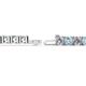 2 - Leslie 4.00 mm Aquamarine and Diamond Eternity Tennis Bracelet 