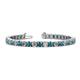 1 - Leslie 4.00 mm London Blue Topaz and Diamond Eternity Tennis Bracelet 