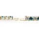 2 - Leslie 4.00 mm London Blue Topaz and Diamond Eternity Tennis Bracelet 