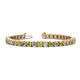 1 - Leslie 4.00 mm Yellow and White Diamond Eternity Tennis Bracelet 