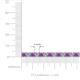 3 - Leslie 4.00 mm Amethyst and Diamond Eternity Tennis Bracelet 