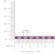 3 - Leslie 4.00 mm Amethyst and Diamond Eternity Tennis Bracelet 
