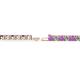 2 - Leslie 2.90 mm Amethyst and Diamond Eternity Tennis Bracelet 