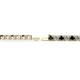 2 - Leslie 2.90 mm Black and White Diamond Eternity Tennis Bracelet 