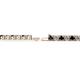 2 - Leslie 2.90 mm Black and White Diamond Eternity Tennis Bracelet 
