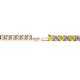 2 - Leslie 2.90 mm Yellow Sapphire and Diamond Eternity Tennis Bracelet 