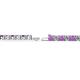 2 - Leslie 3.40 mm Amethyst and Diamond Eternity Tennis Bracelet 