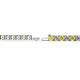 2 - Leslie 3.40 mm Yellow Sapphire and Diamond Eternity Tennis Bracelet 