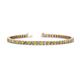 1 - Leslie 3.40 mm Yellow Sapphire and Diamond Eternity Tennis Bracelet 