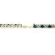 2 - Leslie 3.40 mm Blue and White Diamond Eternity Tennis Bracelet 