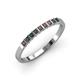 3 - Neria 2.50 mm Lab Created Alexandrite 9 Stone Wedding Band 