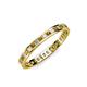 3 - Rebica 2.00 mm Princess Cut Citrine and Diamond Eternity Band 