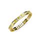 3 - Rebica 2.00 mm Princess Cut Yellow Sapphire and Diamond Eternity Band 
