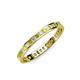 3 - Rebica 2.00 mm Princess Cut Yellow and White Diamond Eternity Band 